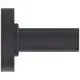 Handtuchhalter in schwarzer Ausführung von Ideal Standard. Rundes Wandteil mit einem geraden Halterungsrohr.